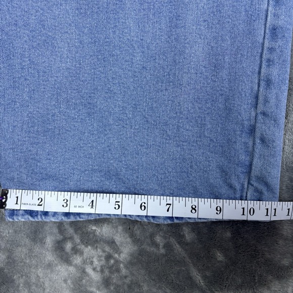 Distressed Wide Leg High Rise Jeans Ripped Denim Casual Womens Size 17 W32 L32 - Picture 15 of 15